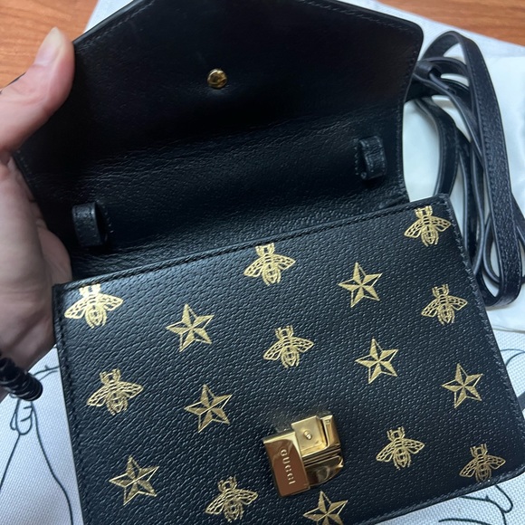 Gucci Bags, Gucci Sylvie Bee Star Bag, black - Picture 6 of 10